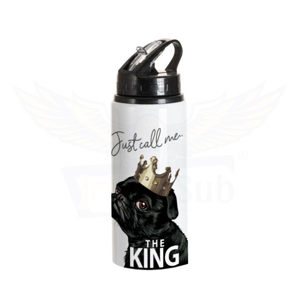 E Customize Your Style: 600ml Sublimation Aluminum Water Bottle (Black Lid)
