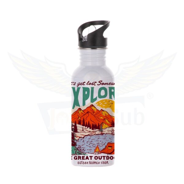 F Custom Printed Aluminum Water Bottle - Design Your Style (C4) 750ml - Image 2