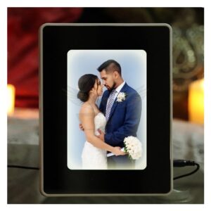Personalized Magic Mirror LED Photo Frame With Your Photo (Horizontal/Vertical Stand)