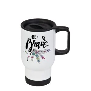 Fuel Your Day in Style: Crystal & Coffee Powered Travel Mug (25oz)