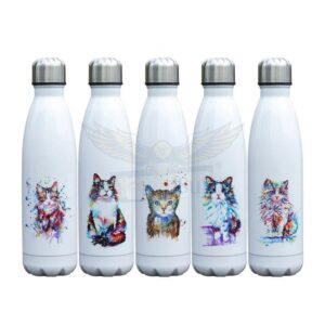 M White Sublimation Cola steel bottle  Stainless steel 304 gred Insulated  Hot and cold bottle  500ml