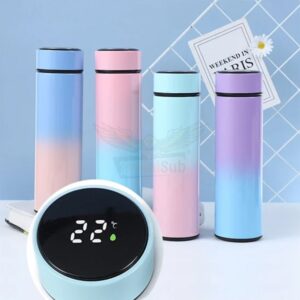 J Gradient Pink Smart Water Bottle - Personalized with Temperature Display! 500ml