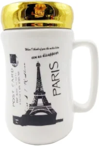 ceramic Mug + Golden mirror