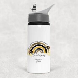 D Personalized Water Bottle with Straw & Handle - Design Your Own! 600ml