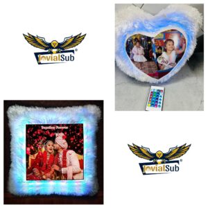 Mood Magic: Personalized Multi LED Remote Cushion (16" x 16")