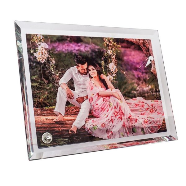 Elevate Your Memories with Our White Transparent Sublimation Glass Frame (BL-01)
