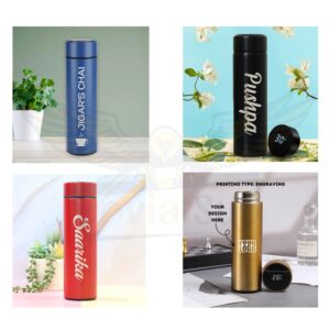 I Smart Water Bottle - Personalized Temperature Bottle with Laser-Etched Name! 500ml