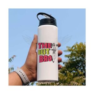 E Customize Your Style: 750ml Sublimation Aluminum Water Bottle (Black Lid)