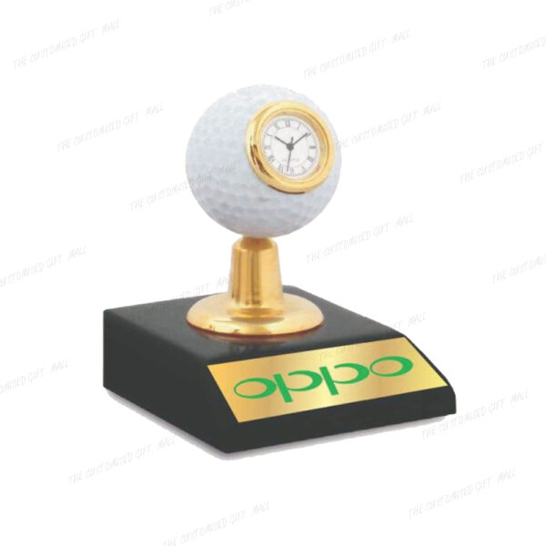 Timeless Elegance for the Golf Enthusiast’s Desk - Golf Ball Clock Desktop – 70 x 85 x 105 mm