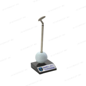A Premium Desk Accessory for Golf Lovers - Golf Theme Pen Holder (Customizable) (279mm x 152mm x 122mm)