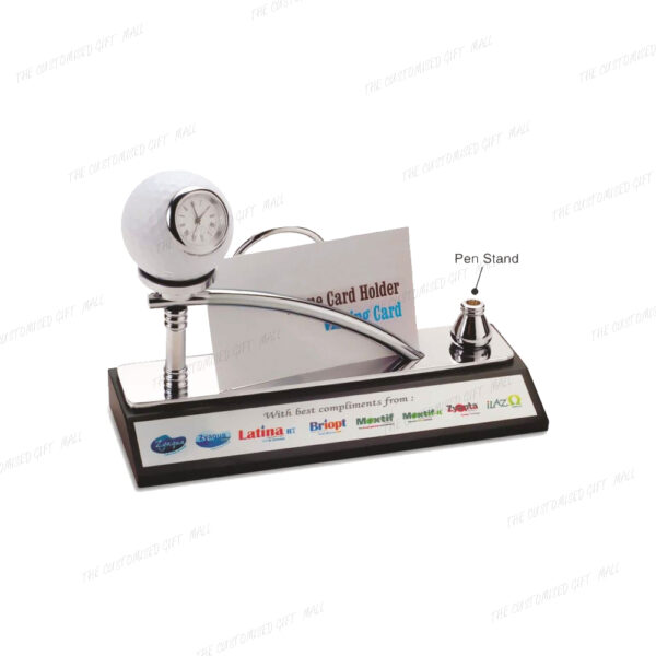 A Tribute to the Game and the Gentleman - 3-in-1 Golf Theme Desktop Decor (168mm x 65mm x 107mm)