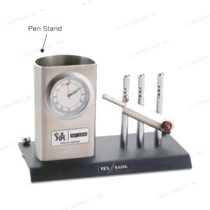 The Mini Metal Cricket Set with Pen Stand (Customizable)