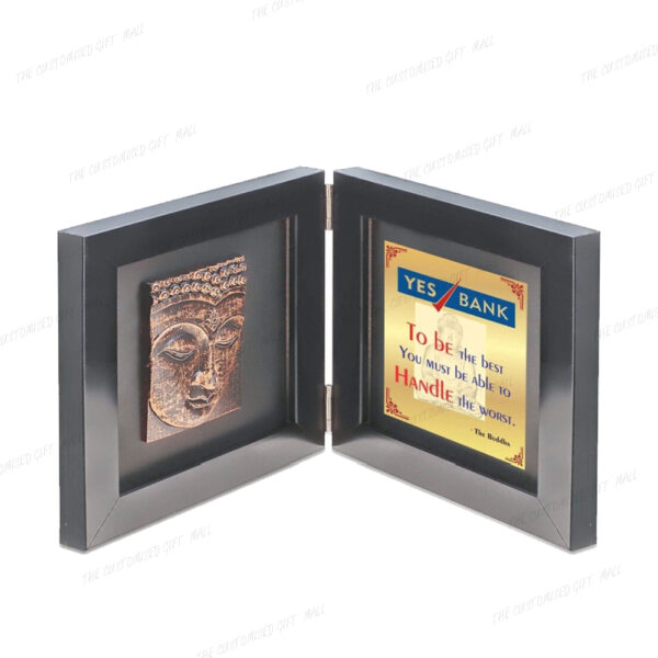 The Customizable Golden Lord Buddha Corporate Memento (200mm x 200mm x 30mm)