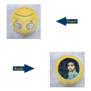 A Personal Touch of Joy and Comfort : ustom Photo Open Hands Smiley Face Pillow (15"x15")