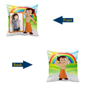 A Unique Gift : Custom Photo Pillow with Chhota Bheem (16"X16")