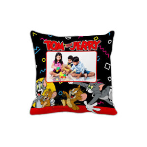 A Fun and Heartwarming Keepsake : Personalized Tom and Jerry Photo Pillow (12"x12")