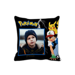 A Magical Blend of Nostalgia and Personal Memories : Personalized Photo Pokémon Printed Pillow (12"x12")