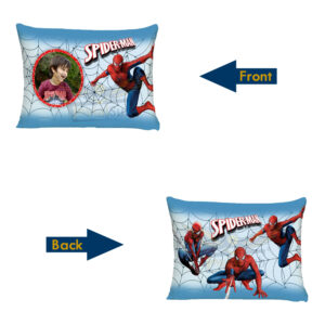 A Perfect Blend of Comfort, Style, and Personalization : Customized Spiderman Cartoon Printed Pillow (12"x18")