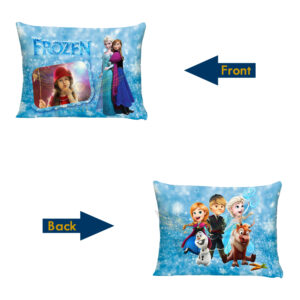 A Frozen Fantasy : Customized Photo Cartoon Disney Frozen Printed Pillow (12"x18")