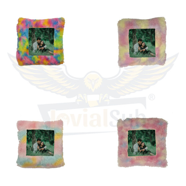 6A Personalized Touch of Comfort: The Custom Photo Multi-Fur Square Pillow (16"x16")