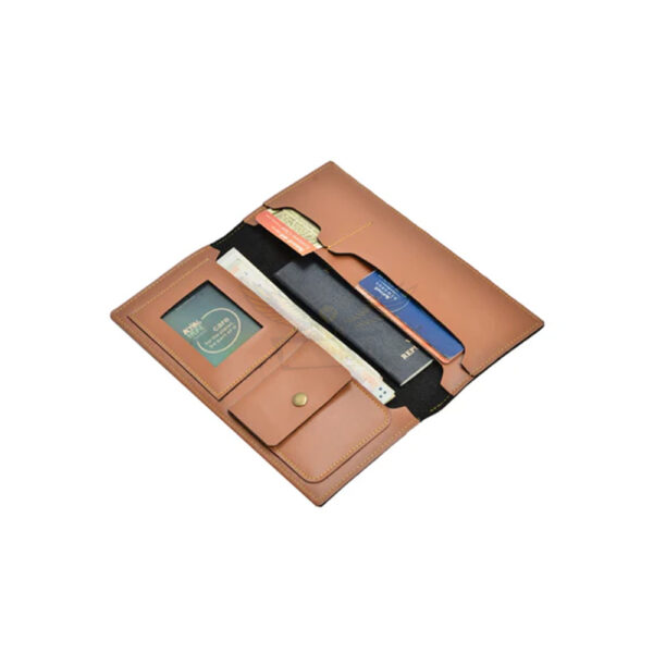 Personalized Leather Unisex Travel Organizer - Image 2