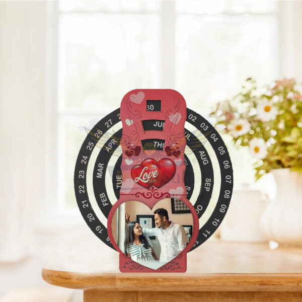 A Unique Gift Your Partner : The Capture Moments Of Your Love Wooden Calendar