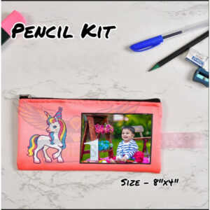 A Unique and Memorable Gift : Personalized Photo Kids' Pencil Kit With Unicorn