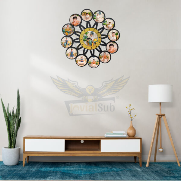 Picture Perfect Time : Round Photo Clock - MDF - Image 2