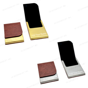 A Premium Professional Statement : Company Branding Name Stainless Steel Card Holder