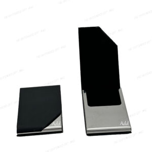 Unleash Your Brand's Potential with Stainless Steel Card Holders (Black)
