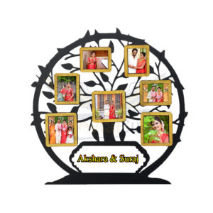 Capture Your Family's Roots : A Personalized Photo MDF Tree Wall Frame