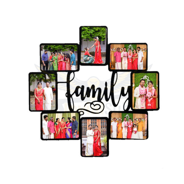 A Timeless Treasure : Customized Photo MDF Family Wall Frame