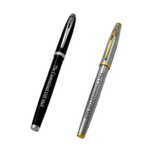 Personalized Metal Pen - Black & Silver Finish