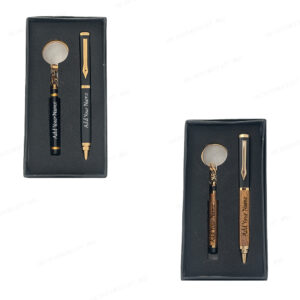 The Ultimate 2-in-1 Gift Set - Personalized Matte Finish Metal Pen with Keychain and Name Engraving