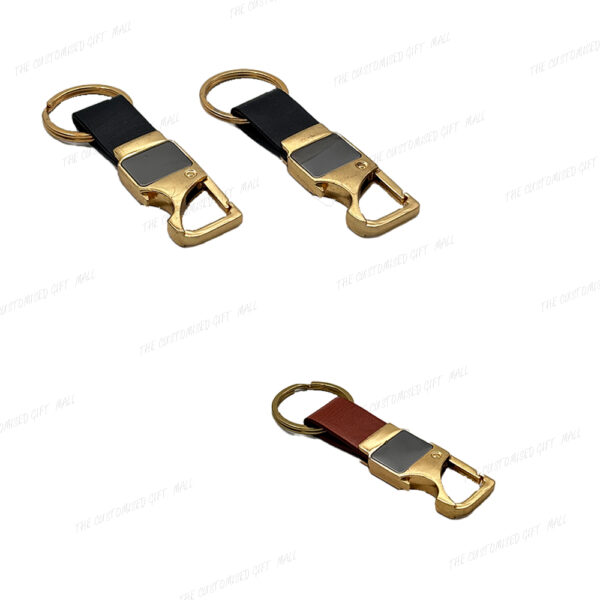 Durable, Stylish & Functional - Premium Golden Metal Keychain & Bottle Opener