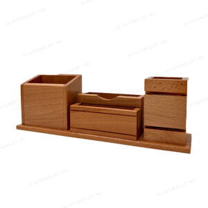 A Perfect Desk Organizer for Office and Home Use – Premium Wooden Pen Stand