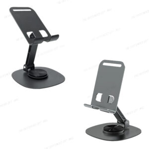 Company Logo Branding Metal Mobile Stand – 360° Rotation